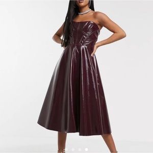 Asos vinyl dress brand new never worn